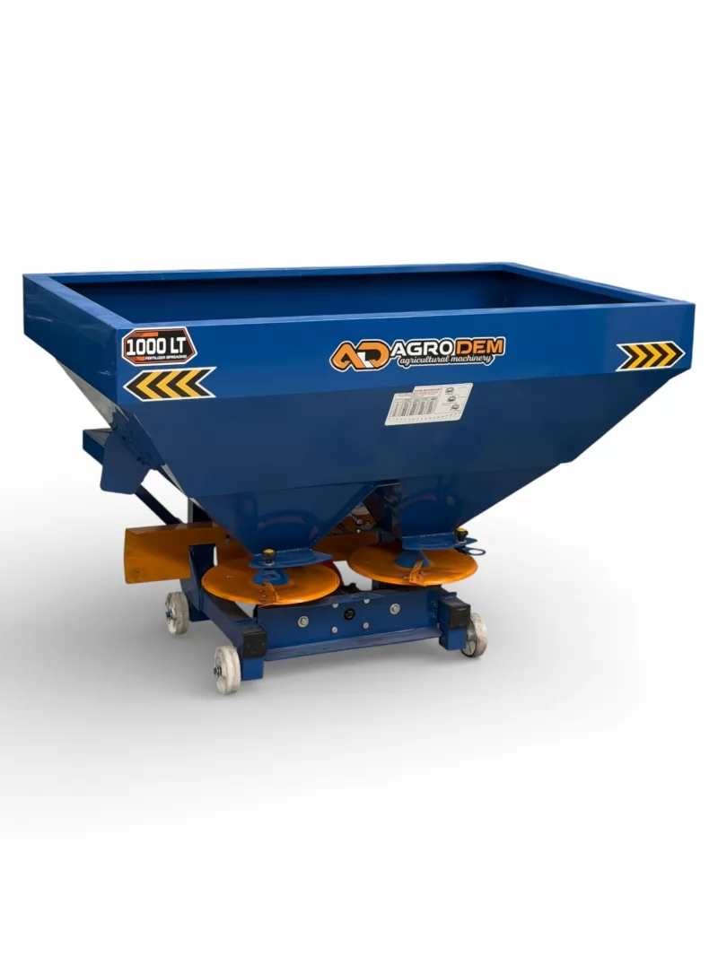 1000 Litre Çift Disk Gübre Serpme Makinesi